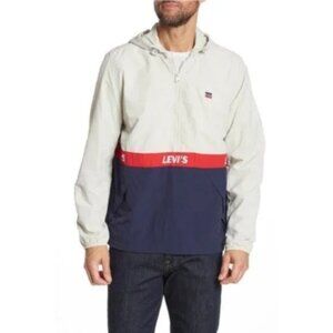 Levi’s Taslan Half Zip Pullover Jacket White